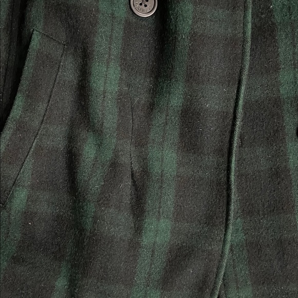 Tommy Hilfiger Plaid Wool-Blend Coat w/ Zip Insert Boys XL/Men S/Women's M As-Is - Picture 7 of 8